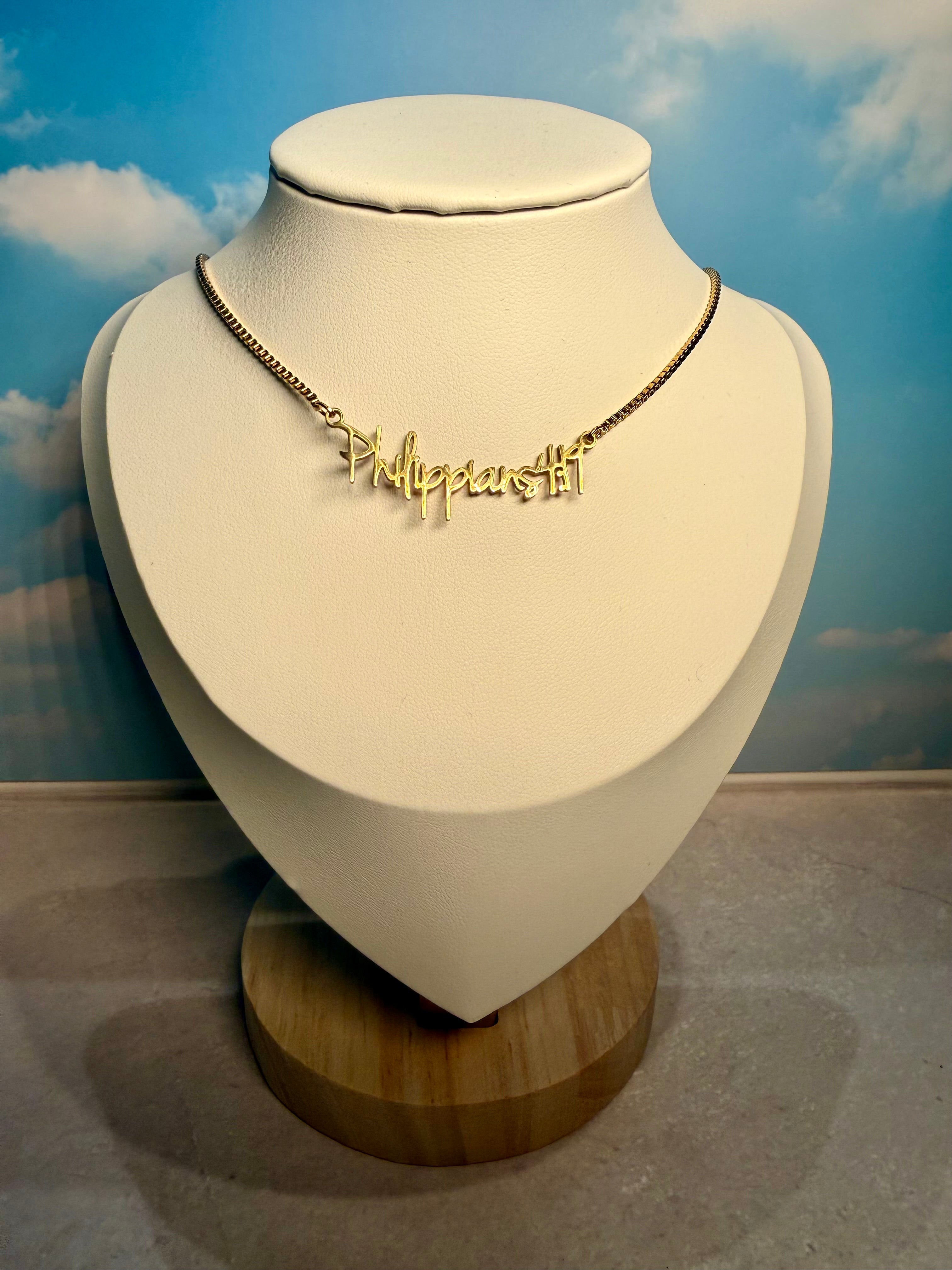 Philippians 4:19 Necklace