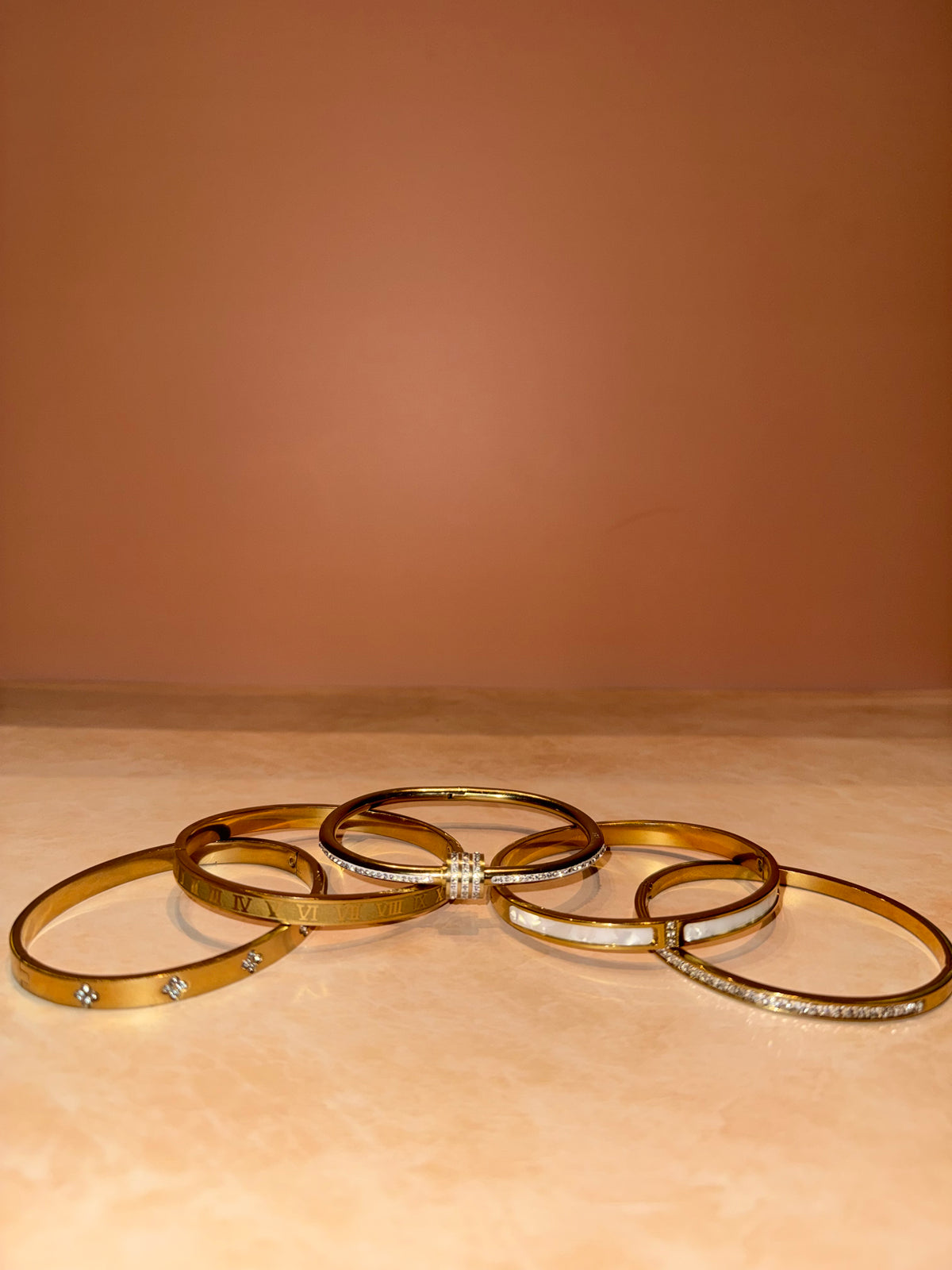 The Stacked Elegance 5-Piece Bracelets Set