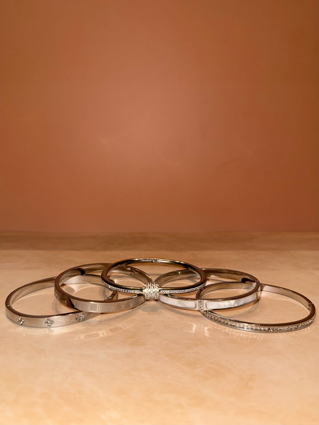 The Stacked Elegance 5-Piece Bracelets Set