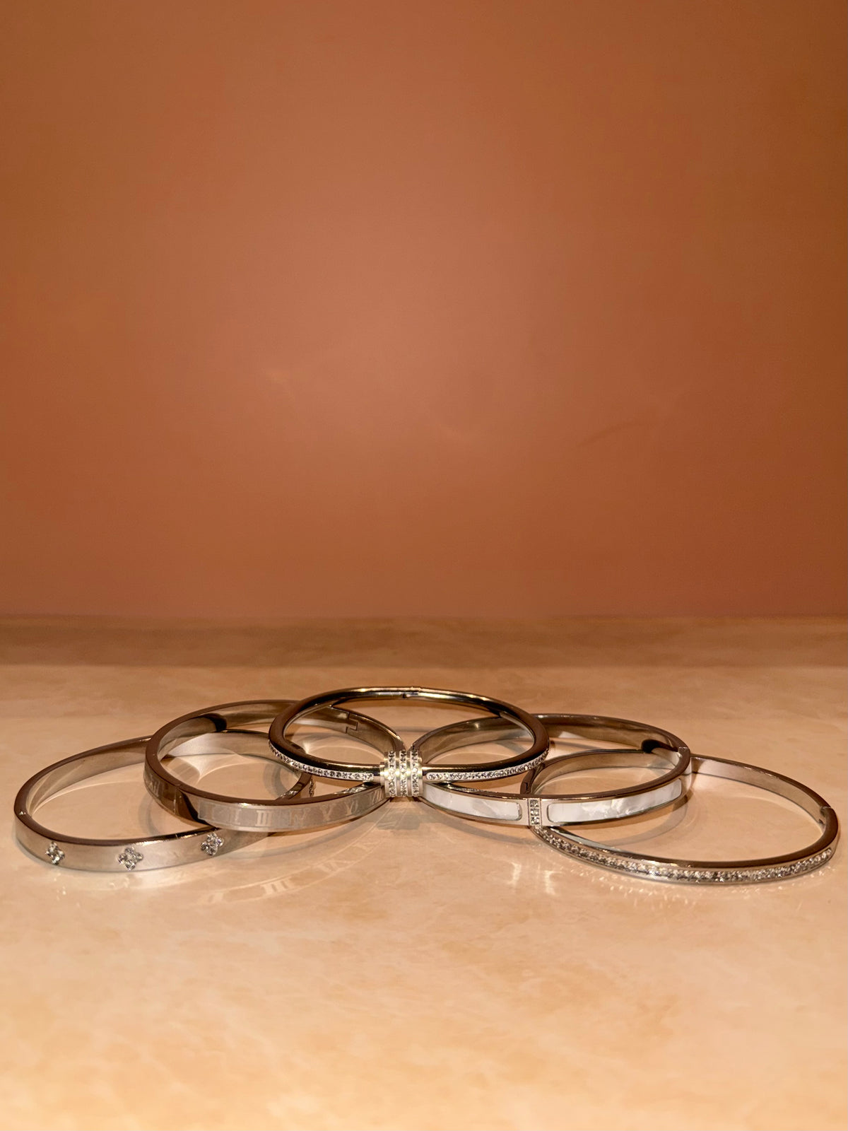 The Stacked Elegance 5-Piece Bracelets Set