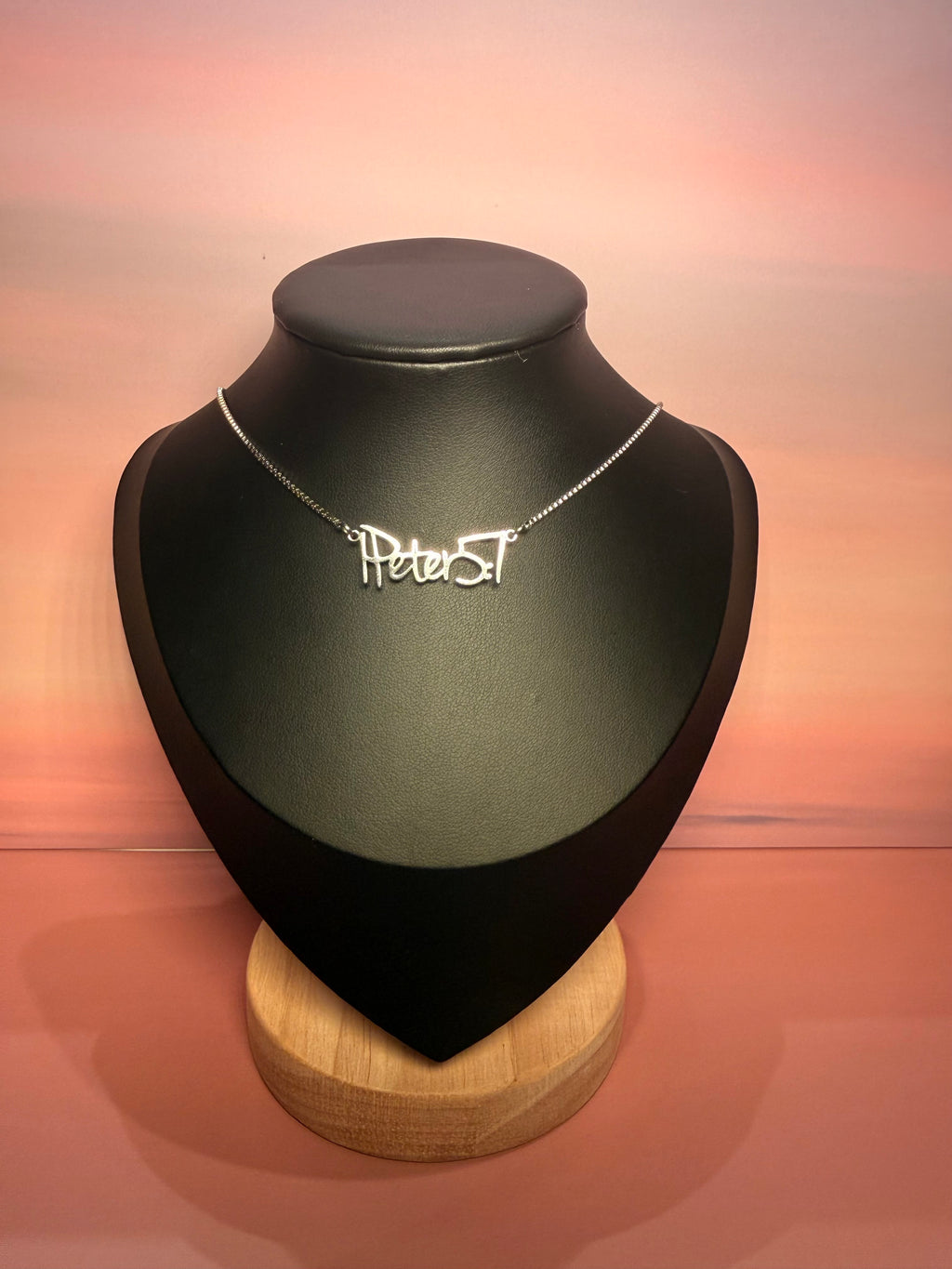 1 Peter 5:7 Necklace